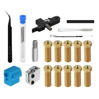 【CC】✣  Extruder with Nozzles Silicone Sleeve Aluminum Block Handle Thermistor Throat Tube Needles for Sidewinder X1