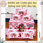 Khăn giấy ướt Phú Đạt 120 tờ GẤU TOY không mùi an toàn cho bé hàng chính