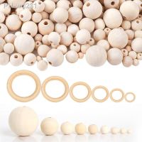 1-1000pcs 4-50mm Natural Wood Beads Round Spacer Wood Pearl Lead-Free Balls Charms Beads for Jewelry Making Handmade Accessories