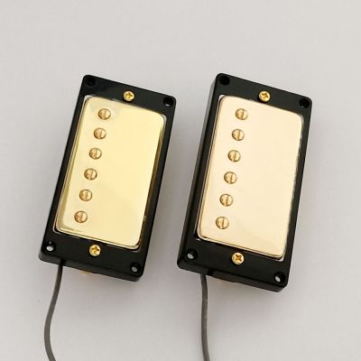 Humbucker Electric Guitar Pickup Gold Neck Bridge Pickup for LP Style Electric Guitar Brass Cover Guitarra Pickup Guitar Bass Accessories