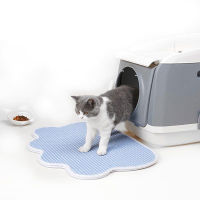 Cat Litter Mat Comfortable Cat Litter Trapper Mats with Waterproof Litter Clean Mat EVA Double Layer Gato