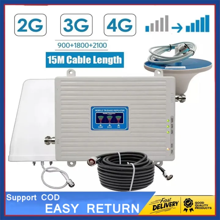【COD】70db Mobile Tri Band 2G 3G 4G LTE cellular Range Extender (Mobile