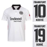 JS 2021-2022 Eintracht Frankfurt Away Football Jersey Polo Kostic Borre Soccer Jersey Plus size SJ