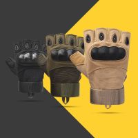 ต้นฉบับ Cartelo male fitness gloves in the spring and autumn new anti-collision scale breathable shock tactics finger gloves half refers to