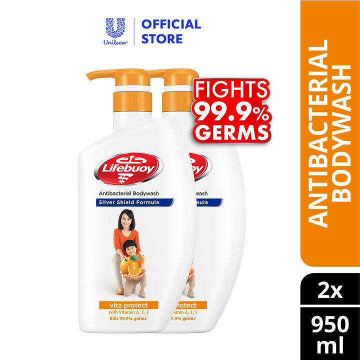 Lifebuoy Antibacterial Shower Gel Vita Protect 950ml x 2 Lazada