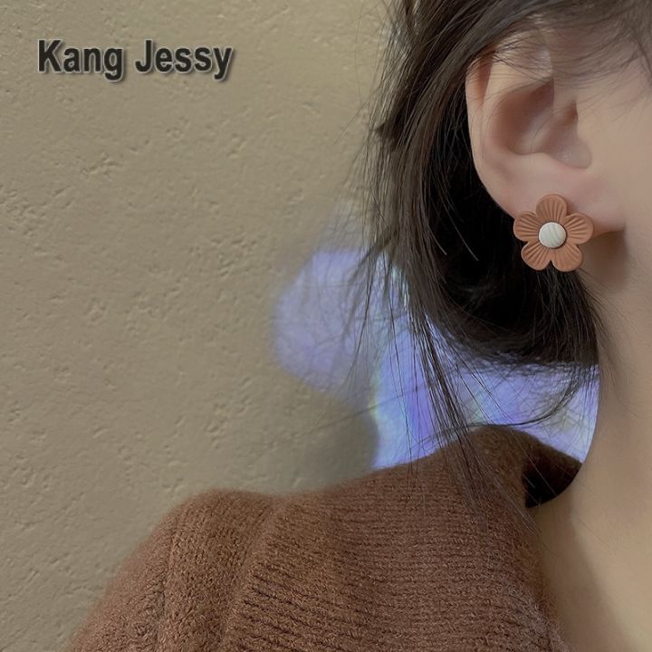 kang-jessy-ต่างหูผู้หญิงฤดูใบไม้ร่วงเกาหลี-2023-สไตล์ใหม่อินเทรนด์อารมณ์ระดับไฮเอนด์เทพธิดาต่างหูแฟนต่างหูผู้หญิงที่เรียบง่ายและหลากหลาย