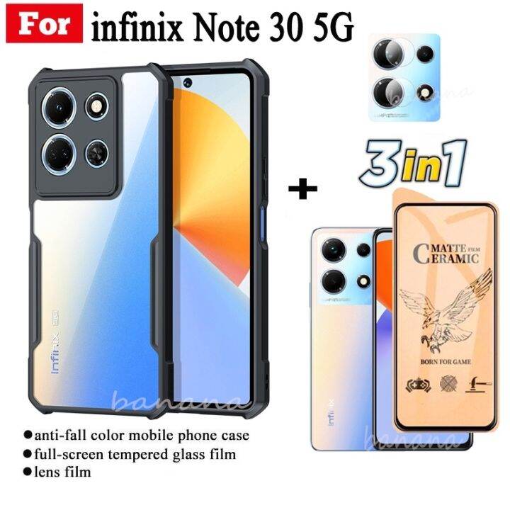 เคสโทรศัพท์-กันกระแทก-สําหรับ-infinix-note-30-5g-note30-ฟิล์มฝ้าเซรามิค-ฟิล์มเลนส์กล้อง