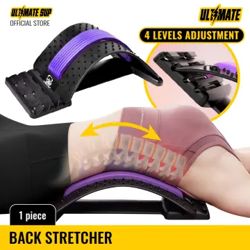 Back Stretcher for Lower Back Pain Relief, Back Cracker Lumbar Spine Board  Adjustable Multi-Level Lumbar Support Back Massagers, Lower and Upper Back  Pain Relief with 4 levels adjustment 
