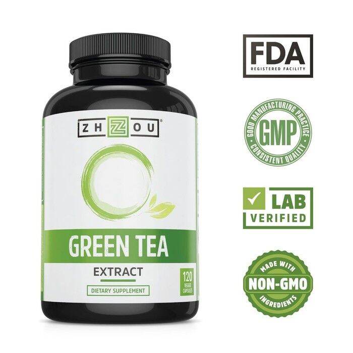 BIG PROMO!! [BISA COD] ZHOU GREEN TEA EXTRACT ISI 120 KAPSUL SUPPLEMENT