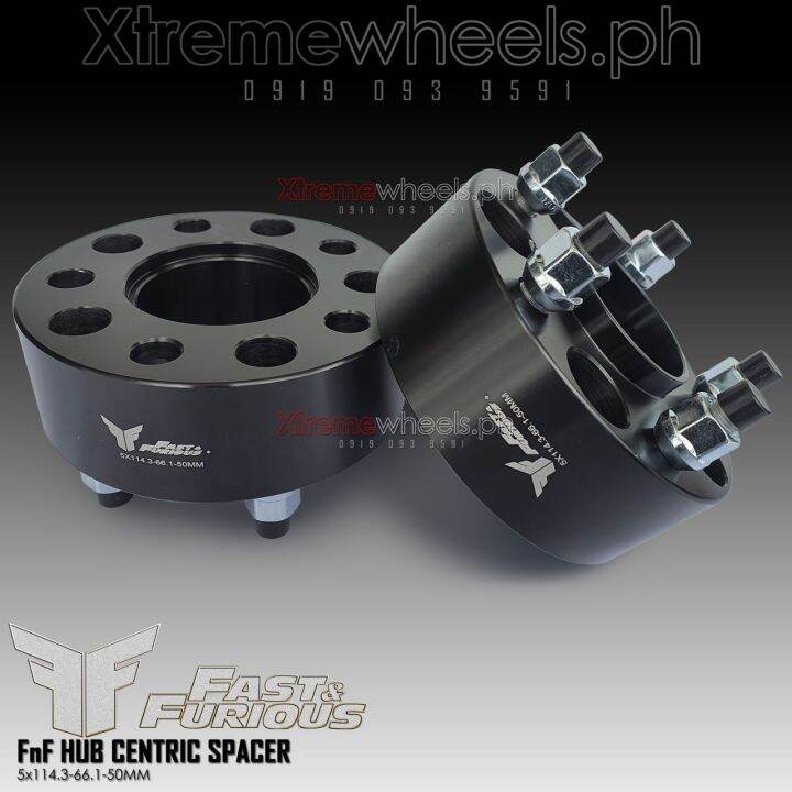 2PCS 50mm Wheel Spacer 5 x 114.3 66.1 1.25 with centric Hub (AWF012