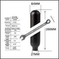 ถังสลิมตูดมน 0.22L เกลียว M18X1.5