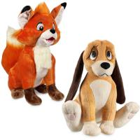The Fox &amp; the Hound Tod Todd and Copper Stuffed Plush Doll Toy 14"
