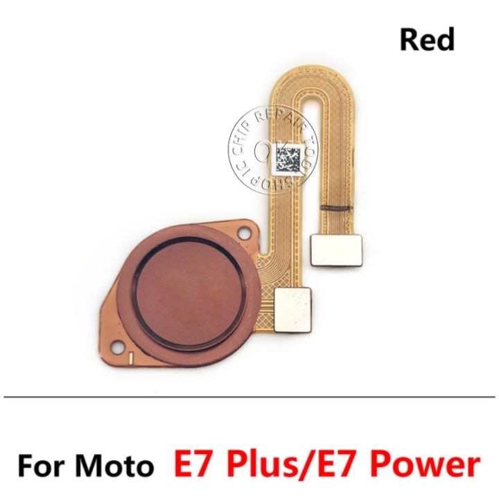 ต้นฉบับใหม่สําหรับ-motorola-moto-e7-power-plus-ปุ่มโฮมลายนิ้วมือ-touch-id-sensor-flex-cable-อะไหล่สีน้ําเงินแดง
