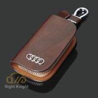 รถผู้ถือสมาร์ทรีโมทคอนโทรลฝาครอบ Fob Case กระเป๋าใส่พวงกุญแจ Keyring สำหรับ Audi A3 A4 A5 A6 A7 Q3 Q5 Q7