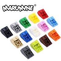 MARUMINE 3X2ชิ้นส่วนอิฐมอคลาดชันกลับหัว100ชิ้น3747อุปกรณ์เสริมสำหรับอาคารคลาสสิกเข้ากันได้ของเล่นดีไอวายเพื่อการศึกษา