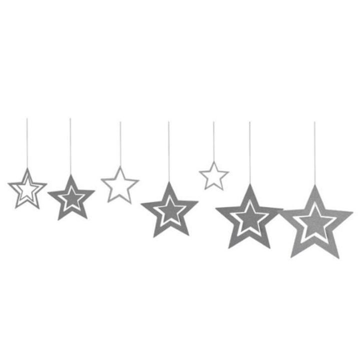 Hollow Star Paper Garlands Banner Hanging for Wedding Christmas ...