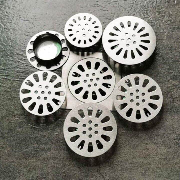 Floor Drain Sewer Cover Stainless Steel Sink Filter Bathroom Anti ...