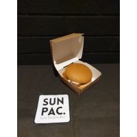 กล่องเบอร์เกอร์สำเร็จรูป  กล่องกระดาษใส่แฮมเบอร์เกอร์ (50ใบ)-food grade