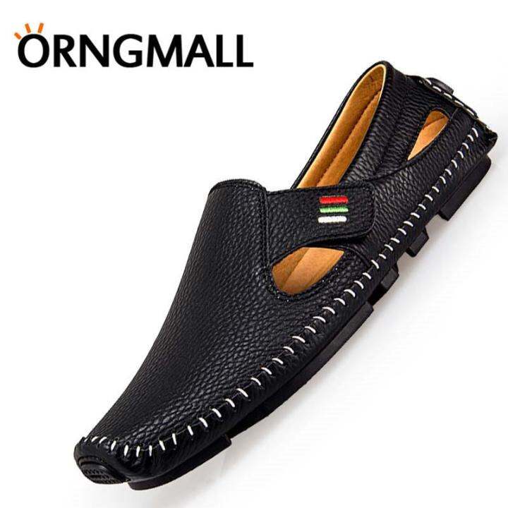 orngmall-รองเท้าโลฟเฟอร์บนแฟลตลื่นสำหรับผู้ชาย-รองเท้าลำลองรองเท้าโลฟเฟอร์ลำลองรองเท้าทางการรองเท้าสำหรับใส่ในฤดูร้อนรองเท้าขนาดใหญ่รองเท้าหนังส้นเตี้ยสำหรับนักธุรกิจขนาด37-47