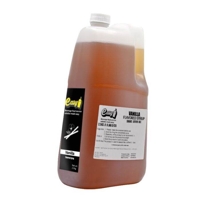 EASY BRAND VANILLA FLAVORING SYRUP 2.5 KG JUG Lazada PH