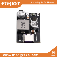 Foriot แผงวงจรจ่ายไฟ DC-DC แบบ  8V-32V12V24V กับ QC3.0แผงหัวเปลี่ยนสายชาร์จเดี่ยว USB