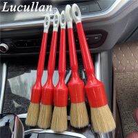 Magee8 Lucullan 5 Diffent Size Soft Boars Bristle Car Tools Interiors Exterior Wheels Deep Cleaning Brushes