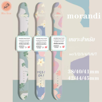 NEW Morandi002สายสมาร์ทวอช ซิลิโคน สาย สำหรับSmart Watch สายคุณภาพดี สำหรับ หน้าปัด 38/40/41mm /42/44/45/49mm s7 6/5/4/3/2/1