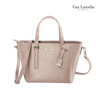 Guy Laroche กระเป๋าถือพร้อมสายสะพายยาว รุ่น GRETA 50S II ( สีน้ำตาล ) - AGH0093_BR