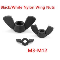 M3 M4 M5 M6 M8 M10 M12 BlackWhite Nylon Wing Nut Thumb/Butterfly Wing Plastic Nut