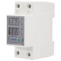 Din Rail Dual Display Adjustable over Voltage Current and Under Voltage Protective Device Protector Relay 220V 230V