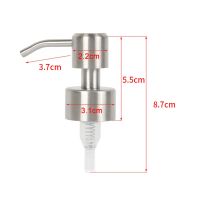 หัวฉีดขวดแชมพูสแตนเลสปั๊มทดแทนเครื่องจ่ายสบู่เหลวสำหรับขวด28/400คอปั๊มของเหลวแบบกันสนิมสำหรับใช้ในบ้าน