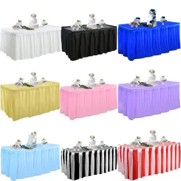 6ft Rainbow Tulle Table Skirt Colorful Tutu Table Skirts Multicolor Table Skirting for Wedding Birthday Party Baby Shower