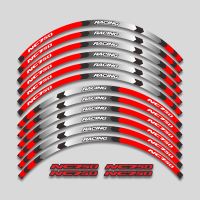 №☍✟ Motorcycle Accessories Stickers Wheels Hub Decals Rim Reflective Stripes Set For HONDA NC750 NC750S NC750X NC 750 X S 750X 750S