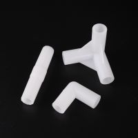 5 Pcs connector ID 8mm Plastic Stereoscopic Tee Elbow Straight Joint Garden Irrigation Tent Build Fittings