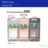 สำหรับ Samsung Galaxy A80 A805F กรอบกลางและอะไหล่กรอบด้านบน