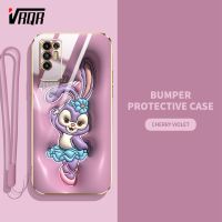 VRQR เคสโทรศัพท์3D Visual Effects สำหรับ Infinix Tecno Pova 2 Neo Pova 3 Pova 4 Pro Tecno Pova LE7n LE6 LE6h LG7n LG6n LG8n ไดโนเสาร์กระต่ายน่ารักการ์ตูนซิลิโคนแบบนุ่มไดโนเสาร์ฝาครอบตัวป้องกัน TPU ส่งเชือกเส้นเล็ก