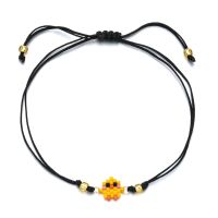 Cute Animal Lucky Adjustable Rope Bracelets for Couple Kids Tiny Miyuki Beads Little Yellow Duck Bracelets Bileklik Summer Gifts