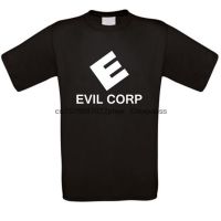 เสื้อยืดโอเวอร์ไซส์เสื้อยืด พิมพ์ลาย Evil Corp E Corp Robot Cult Series สําหรับผู้ชายS-4XL  F974