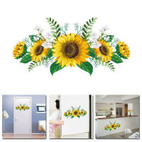 【Lightingeverthing】30*60ซมDIY Sunflowerสติกเกอร์ติดผนังสติกเกอร์กันน้ำรูปลอกตกแต่งบ้าน