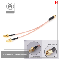 HITN SMA ถึง2X SMA MALE FEMALE Y Type Splitter combiner JUMPER CABLE pigtail