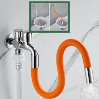 Kitchen Accessories Universal Water Tap Nozzle Extension Tube 360 Rotatable Bending Faucet Extender Tube For Nozzle For Faucet