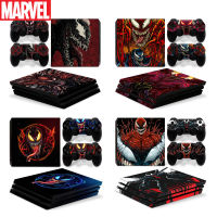 Anime Venom สติกเกอร์ผิวสำหรับ Sony PlayStation 4 Pro Console &amp; 2PCS Controller Skin Decal สำหรับ PS4 Pro อุปกรณ์เสริมเกม-yrumrudang