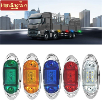 Hardingsun ไฟข้างรถบรรทุก6LED 24V รถพ่วงรถบรรทุกไฟสัญญาณหน้าไฟสัญญาณไฟแสดงสถานะ