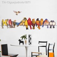 Wall stickers☬○❏ 13guejudroto1971 Muitos pássaros estão no adesivo de parede decoração casa sala estar crianças mural fundo arte decalques adesivos cartaz