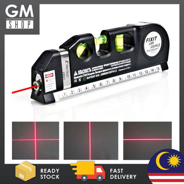 GMSHOP Multipurpose Laser Level Laser Measure Line 8ft Measure Tape ...