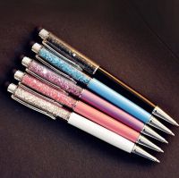 5 Pcs / Lot Crystal Pen Diamond Ballpoint Pens Stationery Ballpen Caneta Novelty Gift Zakka Office Material School Supplies Pens