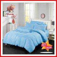 ชุดผ้าปูที่นอน 6 ฟุต 6 ชิ้น GADEAUX HOME SOLID WASHED สีฟ้าBEDSHEET SET 6 6PCS GADEAUX HOME SOLID WASHED BLUE **มีบริการชำระเงินปลายทาง**