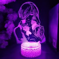 ☋☬ BL YURI on ICE Uri Plisetsky Anime 3D Night Light for Bedroom Decor Cute Baby Room Decotation Gift Table Manga Touch Sensor Lamp