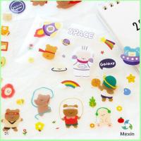 Mexin แผ่นสติกเกอร์ PVC ลายการ์ตูน น่ารัก 1 แผ่น จัดส่งคละแบบ สติกเกอร์พีวีซี Cartoon stickers