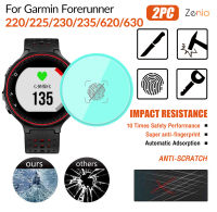 Zenia 2PCS HD เต็มหน้าจอขอบโค้งเต็มรูปแบบฟิล์มกันรอยสำหรับสำหรับผู้เบิกทาง Garmin Forerunner 220 225 230 235 620 630สมาร์ทนาฬิกากีฬา HD 9H Super Anti-ลายนิ้วมือฟิล์มฟิล์มป้องกันการระเบิดป้องกันฟิล์มป้องกันรอยขีดข่วนความปลอดภัยประสิทธิภาพการดูดซับอัตโนมัติ